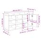 Preview: Schuhbank Sonoma-Eiche 102x32x50 cm Holzwerkstoff