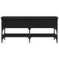 Preview: Schuhbank Schwarz 102x32x45 cm Holzwerkstoff
