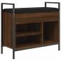 Preview: Schuhbank Braun Eichen-Optik 65,5x32x57,5 cm Holzwerkstoff