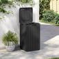 Preview: Outdoor-Mülltonne Anthrazit 38x38x65 cm PP