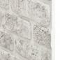 Preview: 3D-Wandpaneele 11 Stk. Hellgrau Backstein-Optik EPS