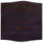 Preview: Nachttisch Hellschwarz 40x40x45 cm Massivholz Mahagoni