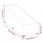 Preview: Abdeckung für Sonnenliege 12 Ösen 205x75x40/70 cm Polyethylen