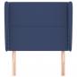 Preview: Kopfteil mit Ohren Blau 83x23x118/128 cm Stoff
