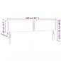 Preview: LED Kopfteil Blau 160x5x78/88 cm Stoff