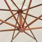 Preview: Ampelschirm 350 cm Holzmast Weiß