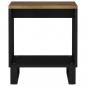 Preview: Couchtisch 40x31x46 cm Massivholz Mango & Holzwerkstoff