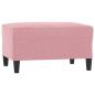 Preview: 4-tlg. Sofagarnitur mit Kissen Rosa Samt