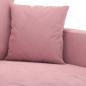 Preview: 4-tlg. Sofagarnitur mit Kissen Rosa Samt