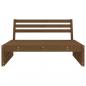 Preview: Garten-Mittelsofa Honigbraun 120x80 cm Massivholz Kiefer