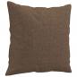 Preview: 2-Sitzer-Sofa mit Zierkissen Braun 120 cm Stoff