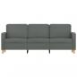Preview: 3-Sitzer-Sofa Dunkelgrau 180 cm Stoff