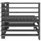 Preview: Garten-Ecksofas 2 Stk. Grau Massivholz Kiefer