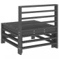 Preview: Garten-Mittelsofas 2 Stk. Grau Massivholz Kiefer