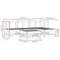 Preview: 5-tlg. Garten-Lounge-Set Massivholz Kiefer