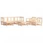 Preview: 7-tlg. Garten-Lounge-Set Massivholz Kiefer