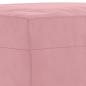 Preview: 3-tlg. Sofagarnitur mit Kissen Rosa Samt