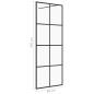 Preview: Duschwand für Begehbare Dusche mit Klarem ESG Glas 80x195 cm