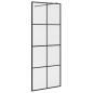 Preview: Duschwand für Begehbare Dusche mit Klarem ESG Glas 80x195 cm
