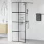Preview: Duschwand für Begehbare Dusche mit Klarem ESG Glas 80x195 cm