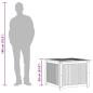 Preview: Gartenbox 75x75x58 cm Massivholz Akazie