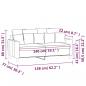 Preview: 2-Sitzer-Sofa Braun 140 cm Samt