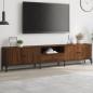 Preview: ARDEBO.de - TV-Schrank mit Schublade Braun Eiche 200x25x44 cm Holzwerkstoff