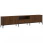 Preview: TV-Schrank mit Schublade Braun Eiche 200x25x44 cm Holzwerkstoff