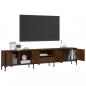 Preview: TV-Schrank mit Schublade Braun Eiche 200x25x44 cm Holzwerkstoff