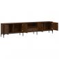 Preview: TV-Schrank mit Schublade Braun Eiche 200x25x44 cm Holzwerkstoff