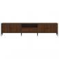 Preview: TV-Schrank mit Schublade Braun Eiche 200x25x44 cm Holzwerkstoff