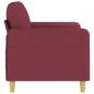 Preview: 2-Sitzer-Sofa Weinrot 120 cm Stoff