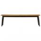 Preview: Sitzbank 160x40x45 cm Massivholz Mango und Eisen