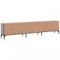 Preview: TV-Schrank mit Schublade Grau Sonoma 200x25x44 cm Holzwerkstoff