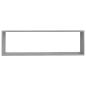 Preview: Wandregale 2 Stk. Grau Sonoma 100x15x30 cm Holzwerkstoff