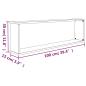 Preview: Wandregale 2 Stk. Grau Sonoma 100x15x30 cm Holzwerkstoff