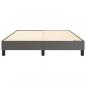 Preview: Bettgestell Grau 140x190 cm Kunstleder