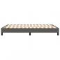 Preview: Bettgestell Grau 140x190 cm Kunstleder