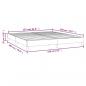 Preview: Bettgestell Cappuccino-Braun 160x200 cm Kunstleder