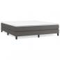Preview: Bettgestell Grau 180x200 cm Kunstleder