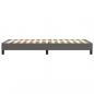 Preview: Bettgestell Grau 90x190 cm Kunstleder