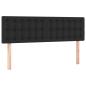 Preview: Boxspringbett mit Matratze Schwarz 140x200 cm Kunstleder