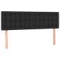 Preview: Boxspringbett mit Matratze & LED Schwarz 140x200 cm Kunstleder