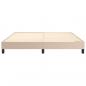 Preview: Bettgestell Cappuccino-Braun 180x200 cm Kunstleder