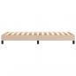 Preview: Bettgestell Cappuccino-Braun 100x200 cm Kunstleder
