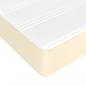 Preview: Boxspringbett mit Matratze Creme 200x200 cm Kunstleder
