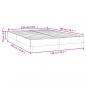 Preview: Bettgestell Cappuccino-Braun 140x200 cm Kunstleder
