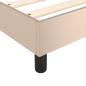 Preview: Bettgestell Cappuccino-Braun 200x200 cm Kunstleder