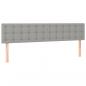 Preview: Boxspringbett mit Matratze Hellgrau 180x200 cm Stoff