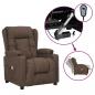 Preview: ARDEBO.de - Massagesessel Elektrisch Taupe Stoff